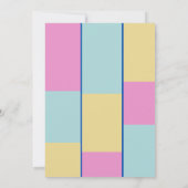 Kleurrijke uitnodiging (Achterkant)