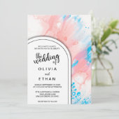 Kleurrijke uitnodiging tot het indienen van abstra (Staand voorkant)