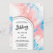 Kleurrijke uitnodiging tot het indienen van abstra (Voorkant / Achterkant)