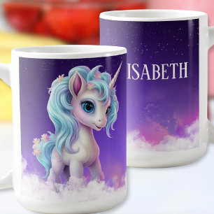 Kleurrijke Unicorn Naam Mok