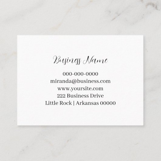 Kleurrijke unieke blauwe roze inkt korting visitekaartje (Achterkant)