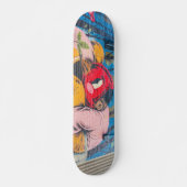 Kleurrijke unieke graffiti skateboard (Voorkant)
