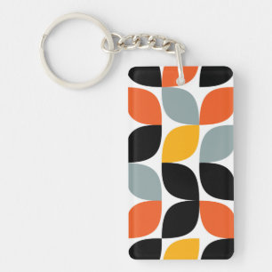 Kleurrijke, unieke, trendy, stadslesconcept sleutelhanger