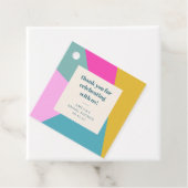 Kleurrijke Unique Custom Vrijgezellenfeest dank u Bedankjes Labels (In situ)