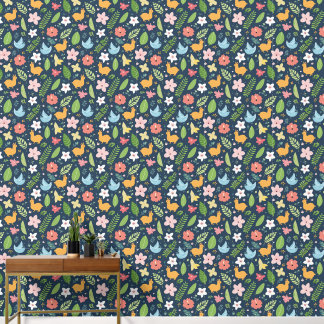 Kleurrijke Unisex kinder Tropische behang