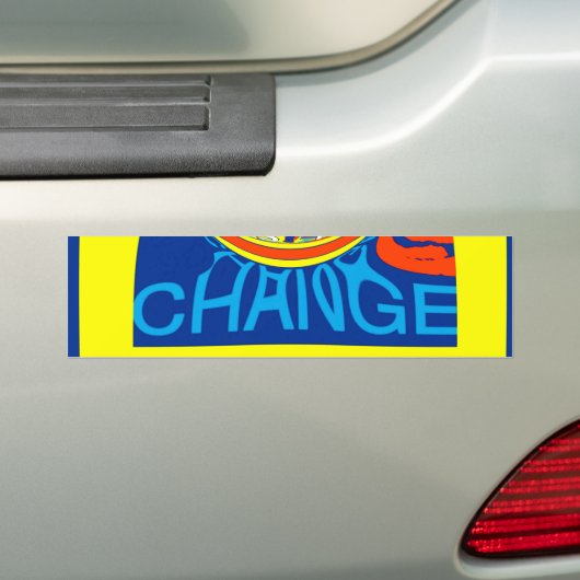 Kleurrijke USA Change: een feestelijk ontwerp Bumpersticker (Op auto)
