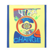 Kleurrijke USA Change: een feestelijk ontwerp Notitieblok (Voorkant)