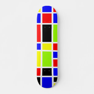 Kleurrijke vakken 02 skateboard