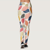 Kleurrijke val bladeren leggings (Achterkant)