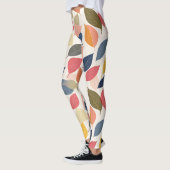 Kleurrijke val bladeren leggings (Links)