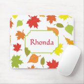 Kleurrijke val bladeren muismat (Met muis)