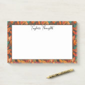 Kleurrijke val bladeren post-it® notes (Op bureau)