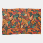 Kleurrijke val bladeren theedoek (Horizontaal)