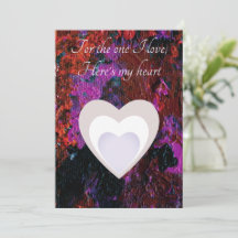 Kleurrijke Valentijn Art Flat Holiday Card