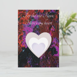 Kleurrijke Valentijn Art Flat Holiday Card Feestdagenkaart