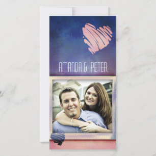 Kleurrijke Valentijn / Liefdeskaart fototemplate Feestdagenkaart