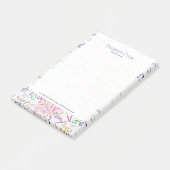 Kleurrijke Valentijnse Horen en Tekstpatroon Post-it® Notes (Schuin)