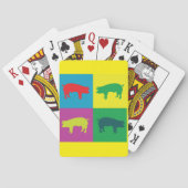 Kleurrijke Varkens speelkaarten (Achterkant)