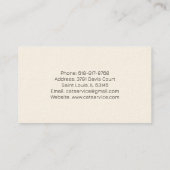 Kleurrijke veelhoekige kat illustratie kat service visitekaartje (Achterkant)