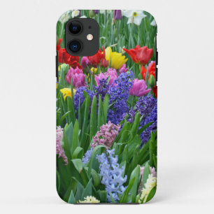Kleurrijke veestbloementuin iPhone 11 hoesje