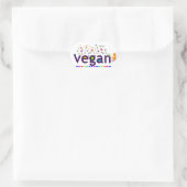 Kleurrijke Vegan Hart Sticker (Tas)