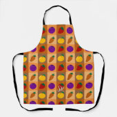 Kleurrijke Veggie Pattern Schort (Voorkant)