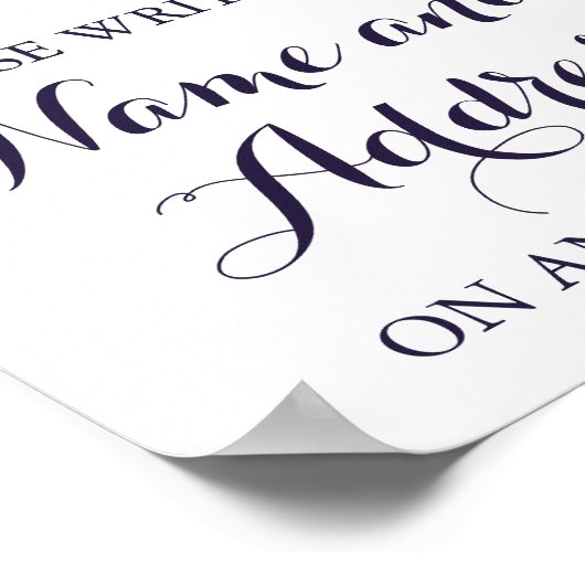 Kleurrijke ventilator Jouw naam adresenvelop voor Poster (Hoek)