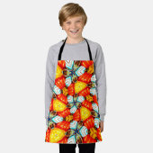 Kleurrijke ventilatorpatronen schort (Gedragen)