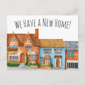 Kleurrijke verandering van adres in Engelse dorp Briefkaart (Voorkant)