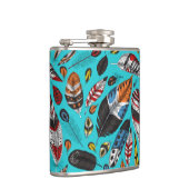 Kleurrijke veren heupfles (Rechts)