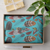 Kleurrijke veren tissuepapier (Geschenk)