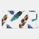Kleurrijke Veren Tribal Textuur Case-Mate iPhone Case (Achterkant (horizontaal))