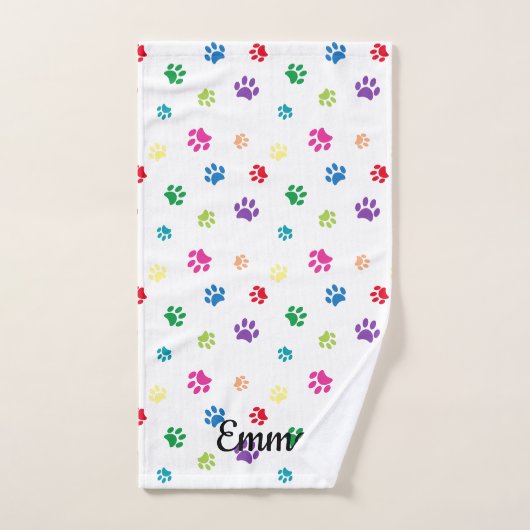 Kleurrijke verf afdrukken bad handdoek (Handdoek)