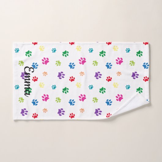 Kleurrijke verf afdrukken bad handdoek (Handdoek)