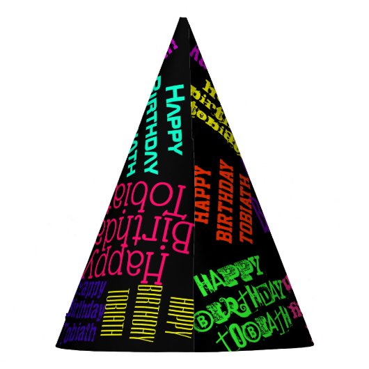 Kleurrijke verf of kleine persoonlijke feestdag feesthoedjes (Achterkant)