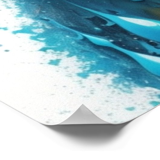 Kleurrijke verf splash Cockapoo Poster (Hoek)