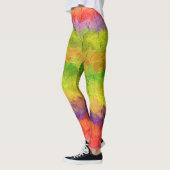 Kleurrijke verfplaat #38 leggings (Links)