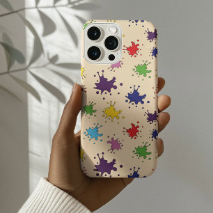 Kleurrijke verfspatten inktspatten iPhone 11 hoesje