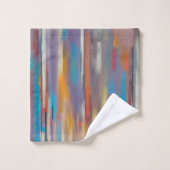 Kleurrijke verfstromen bad handdoek (Wasdoekje)
