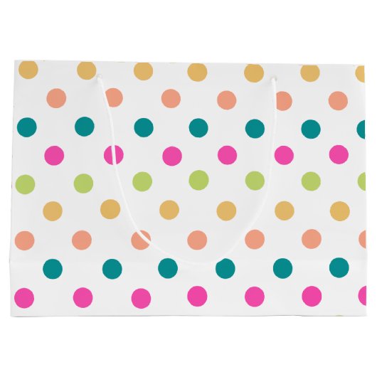 Kleurrijke verjaardag grote geschenk tas groot cadeauzakje (Achterkant)