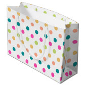 Kleurrijke verjaardag grote geschenk tas groot cadeauzakje (Achterkant Gekanteld)