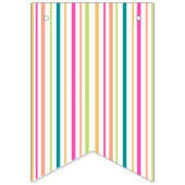 Kleurrijke Verjaardag Swallowtail Bunting Banner (Eerste vlag)