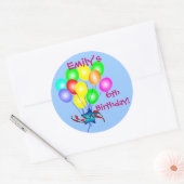 Kleurrijke Verjaardagsballonnen Stickers (Envelop)