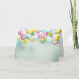 Kleurrijke verjaardagsballonnen viering.