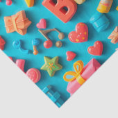 Kleurrijke verjaardagsfeest elementen tissuepapier (Detail)