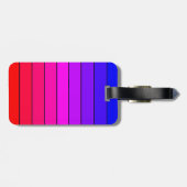 Kleurrijke verloopstrepen bagagelabel (Achterkant horizontaal)