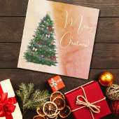 Kleurrijke versierde kerstboom