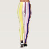 Kleurrijke Vertical Stripes Leggings (Achterkant)