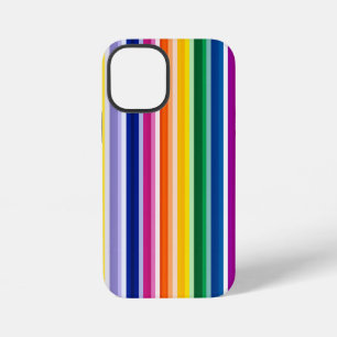 Kleurrijke verticale strepen ontwerp iPhone 12 mini hoesje
