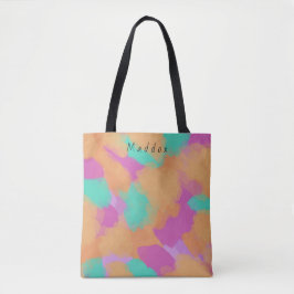 Kleurrijke Vette Moderne Artiestenpatroon + Douane Draagtas